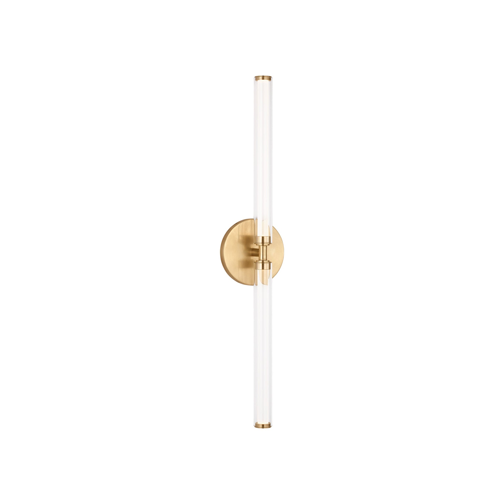Poza LED Bath Vanity Light in Hand-Rubbed Antique Brass (25.6-Inch).