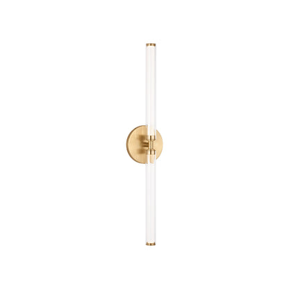 Poza LED Bath Vanity Light in Hand-Rubbed Antique Brass (25.6-Inch).