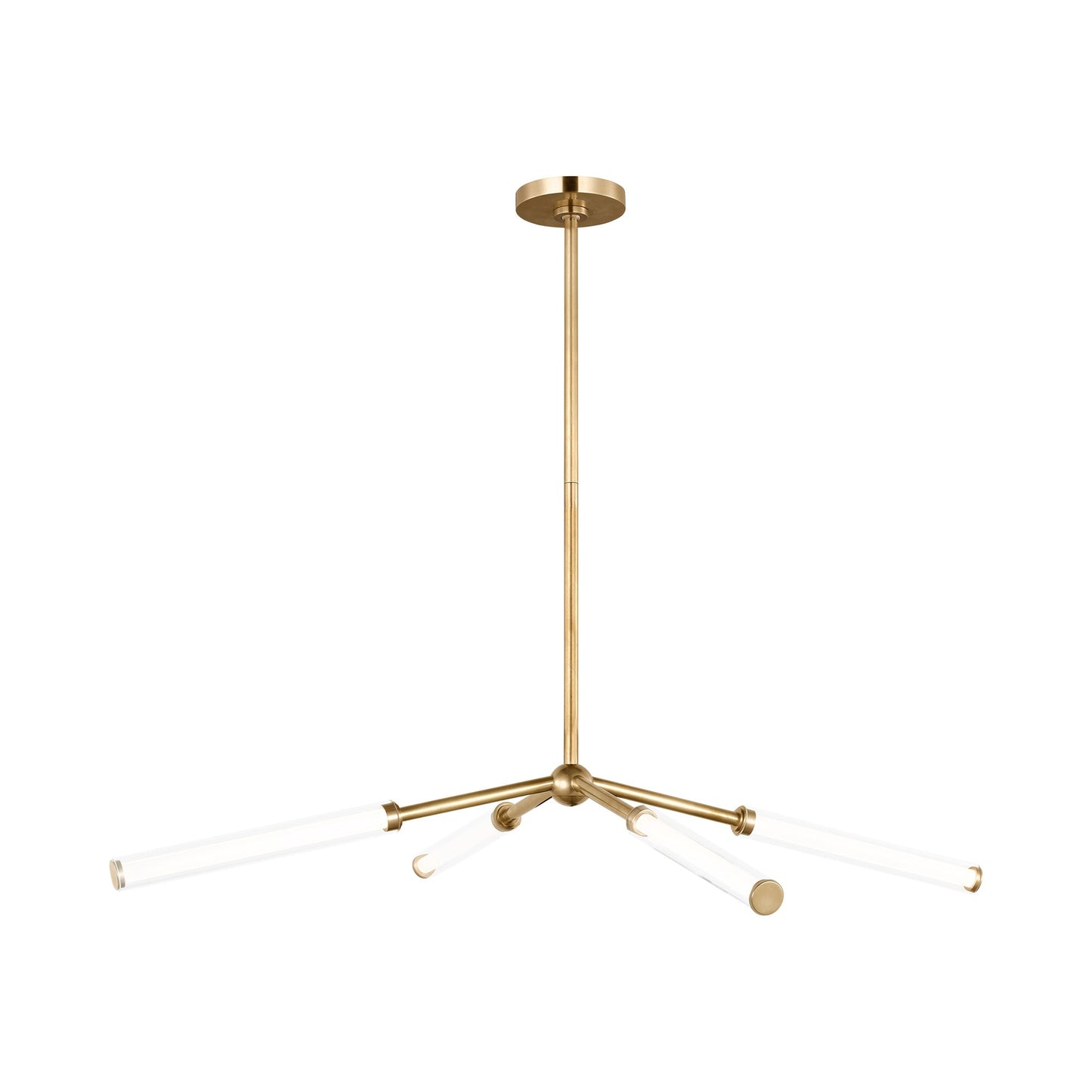 Poza LED Chandelier in Hand-Rubbed Antique Brass (40-Inch).