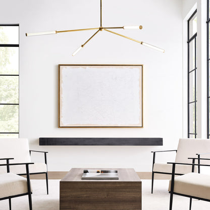 Poza LED Chandelier in living room.