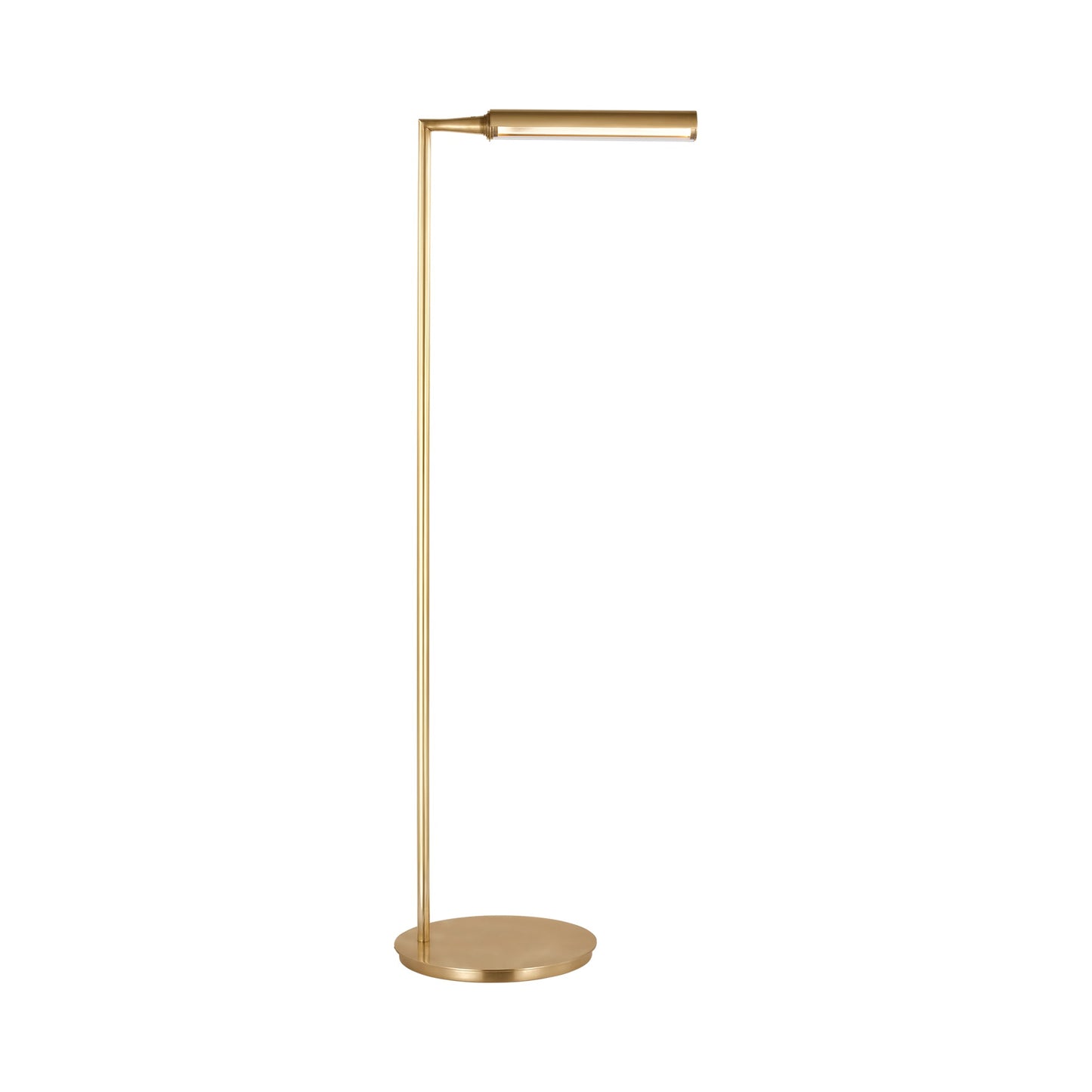 Poza LED Floor Lamp in Hand-Rubbed Antique Brass.