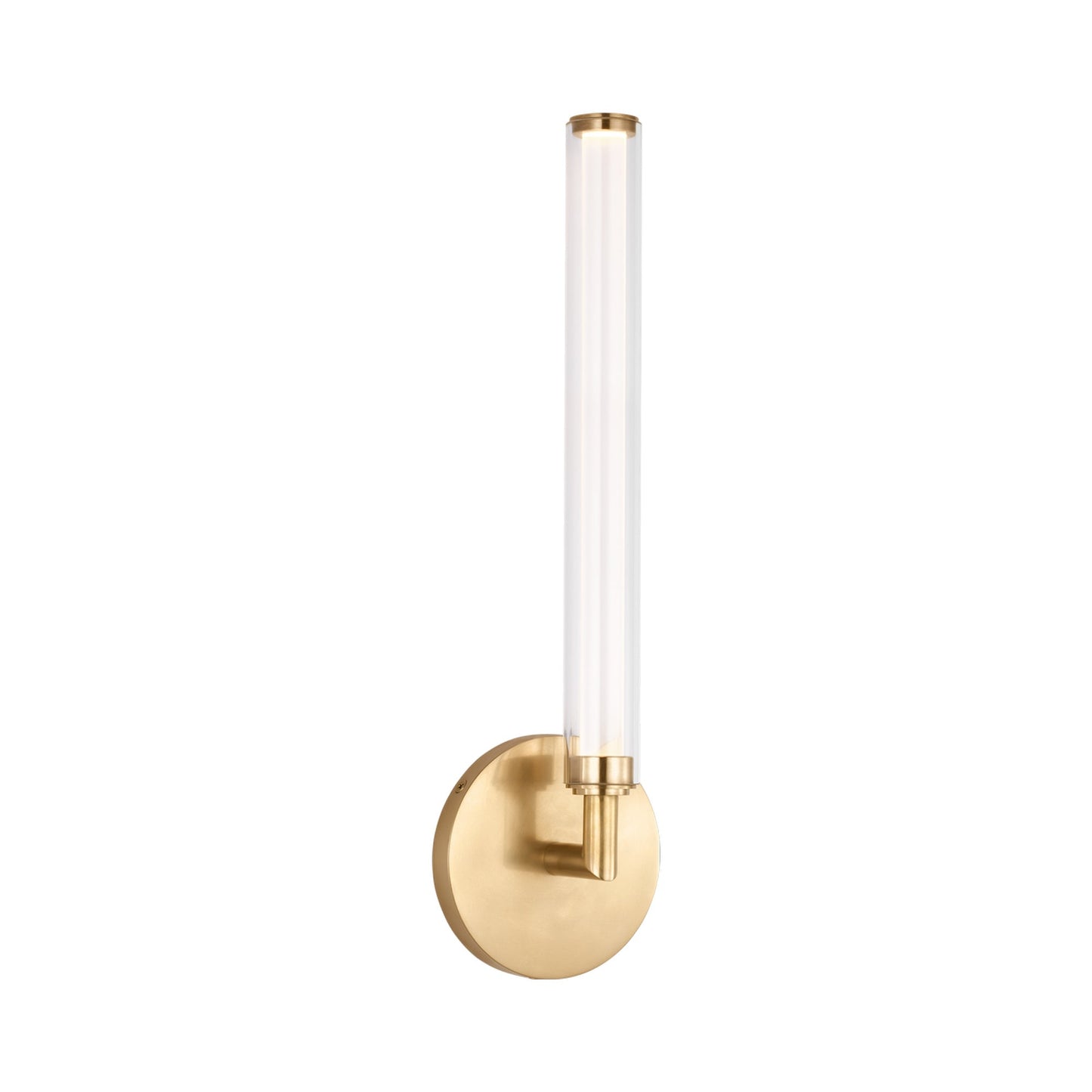 Poza LED Wall Light in Hand-Rubbed Antique Brass.