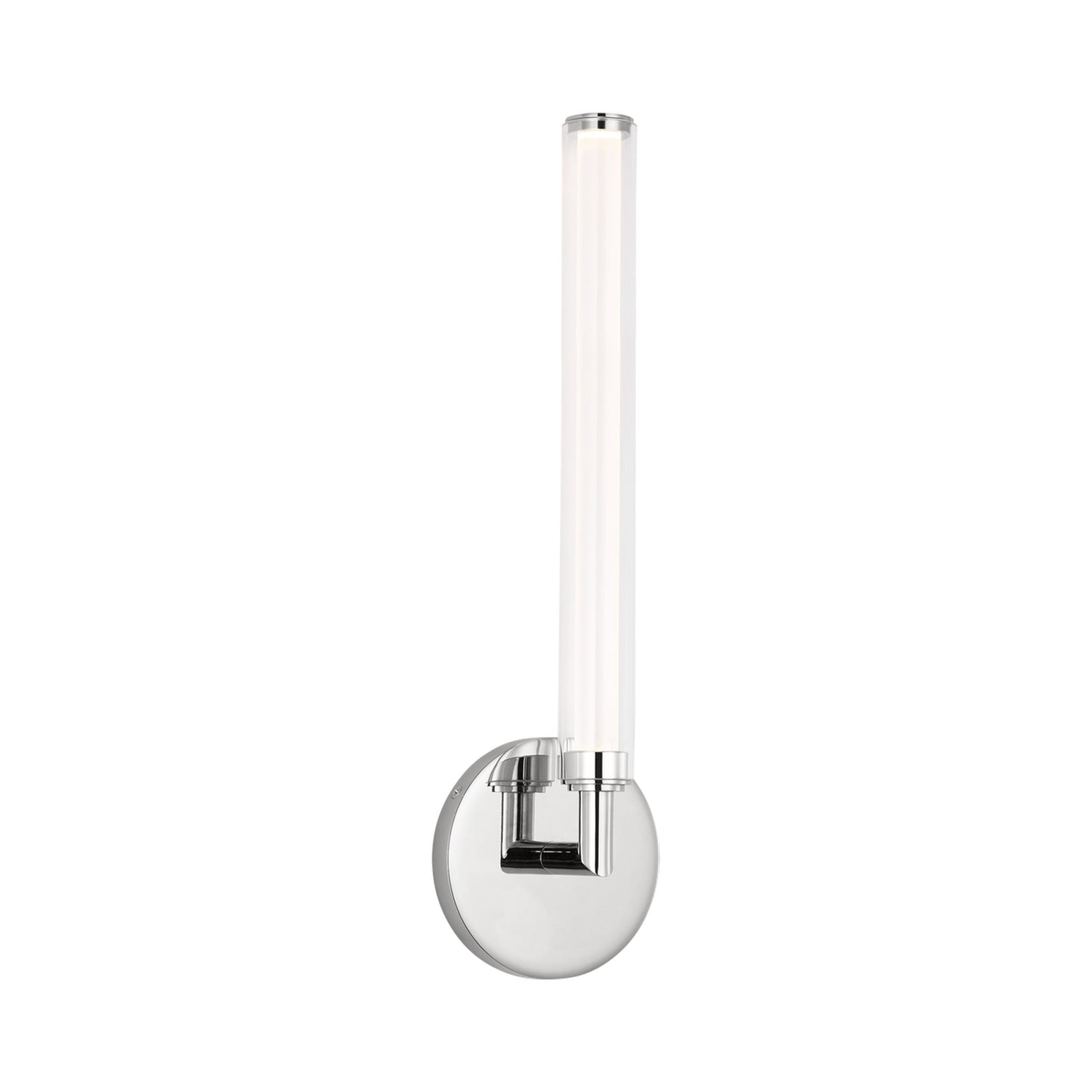 Poza LED Wall Light in Polished Nickel.