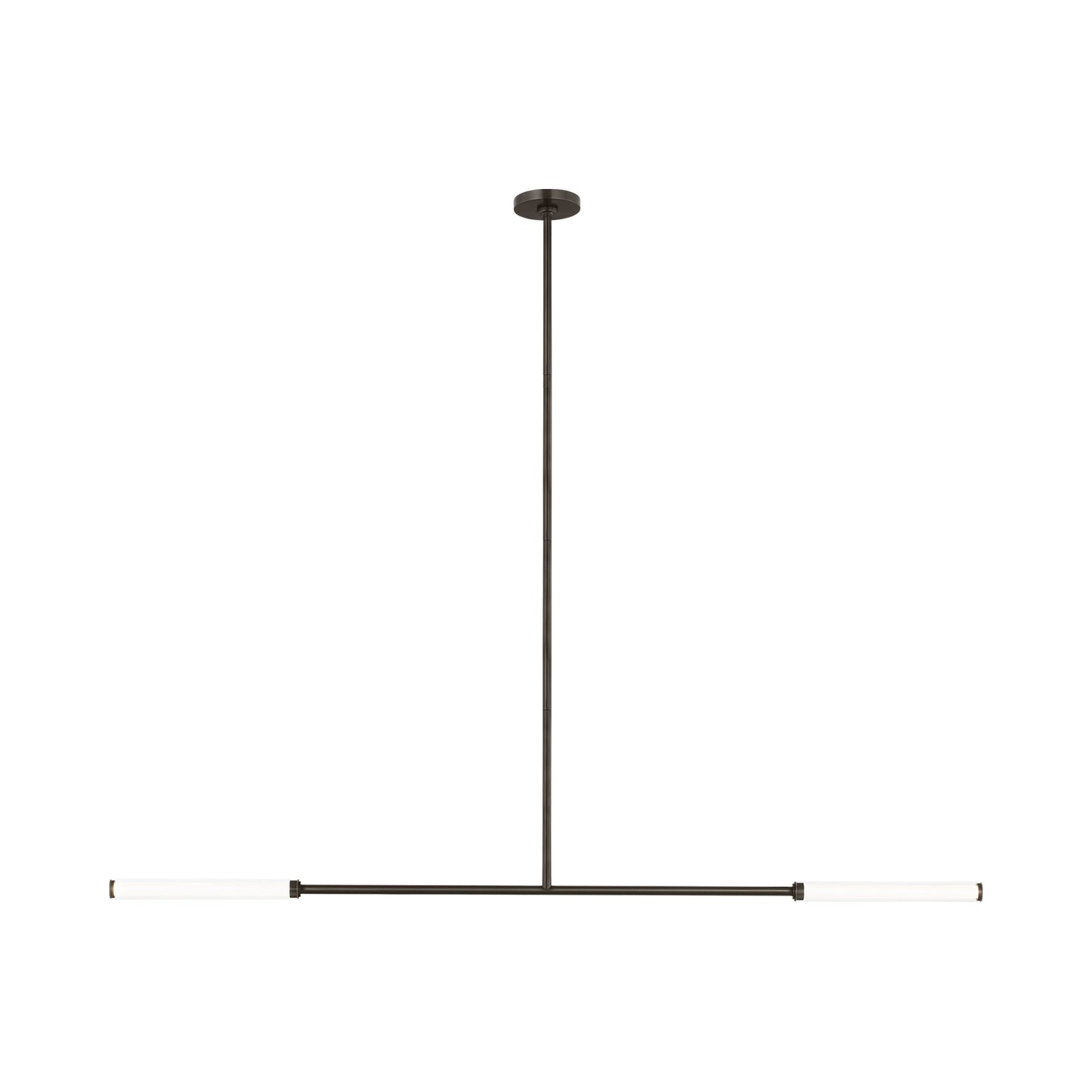 Poza Linear LED Chandelier in Bronze.