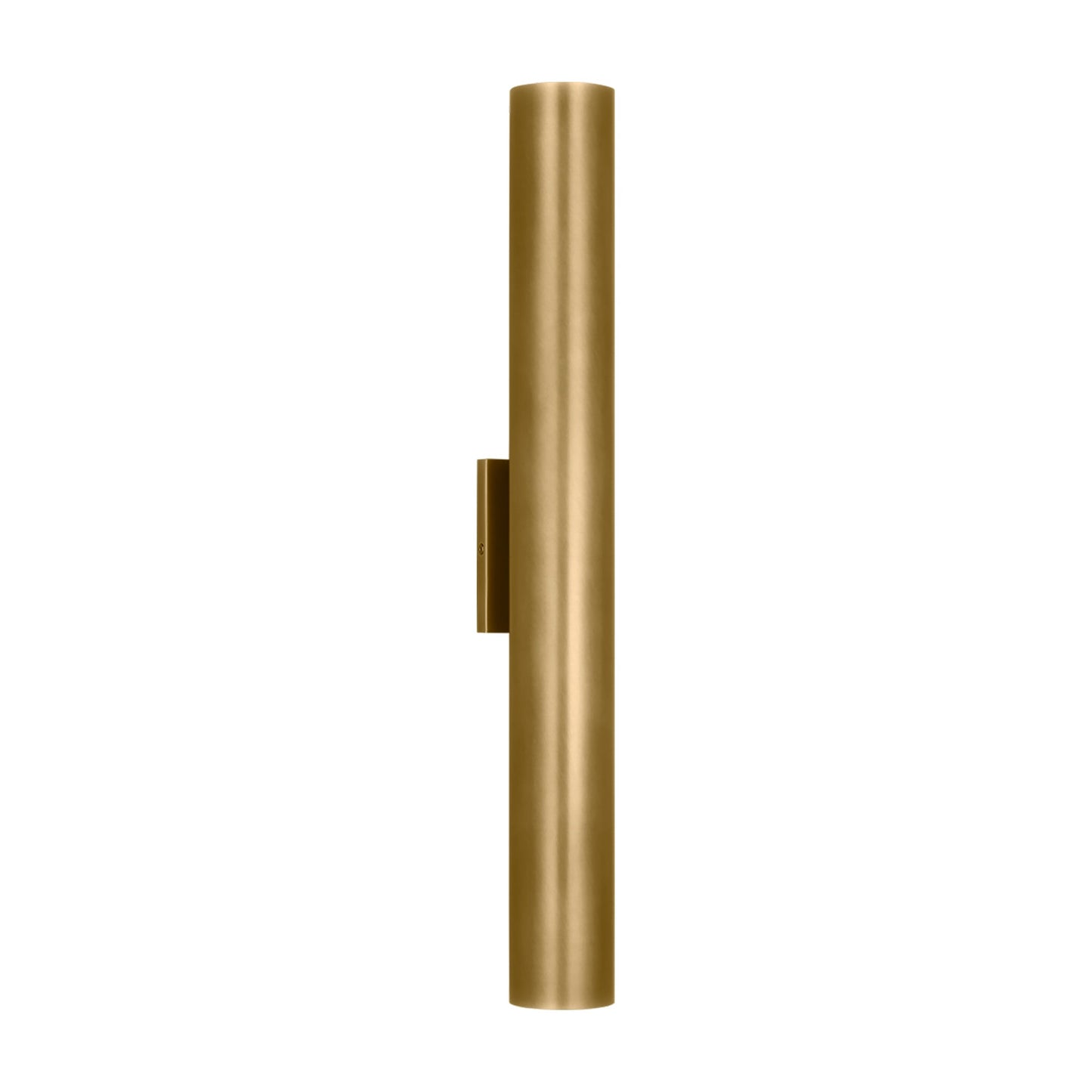 Pressa Outdoor LED Wall Light in Natural Brass (X-Large/Cylindrical).