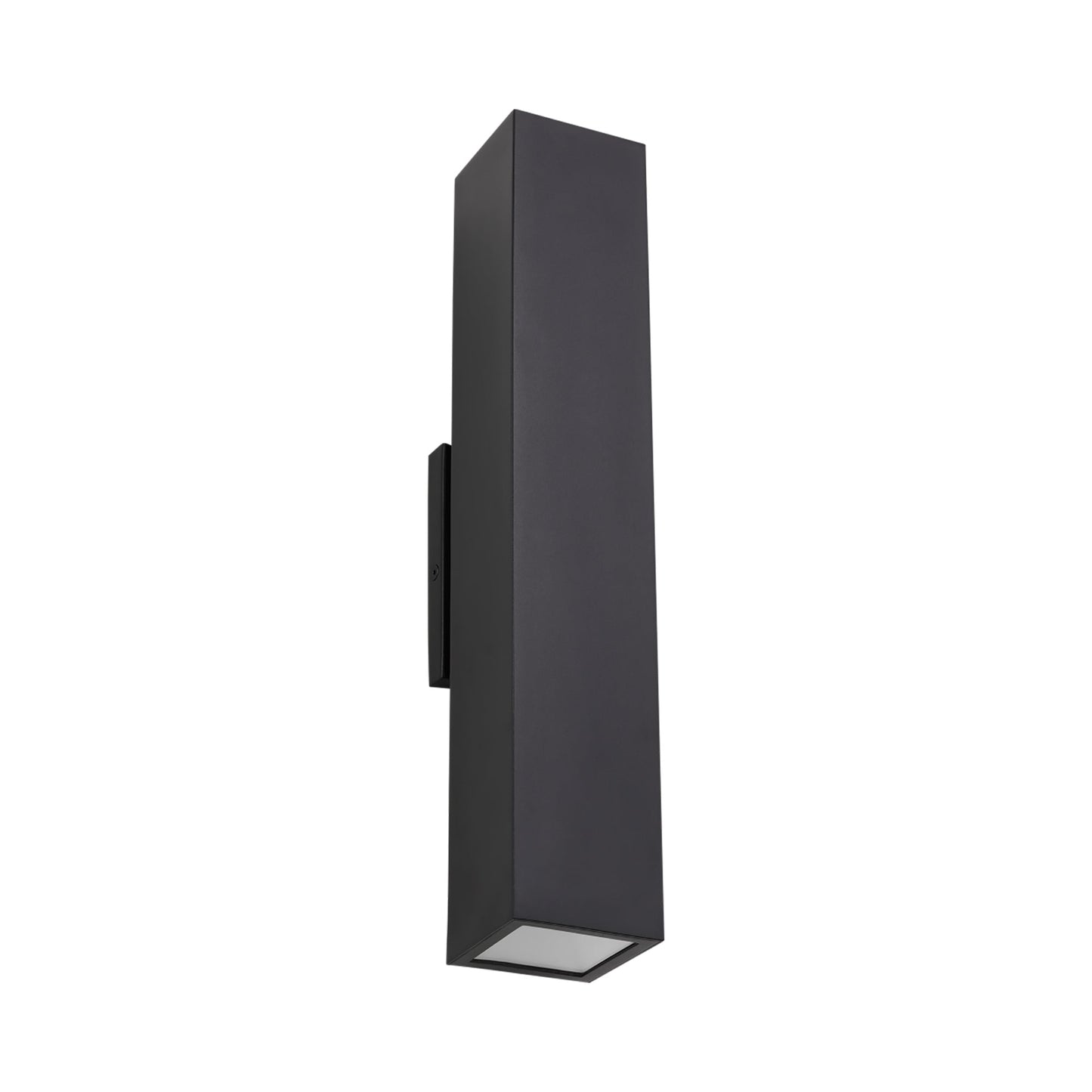 Pressa Outdoor LED Wall Light in Black (Large/Rectangular).