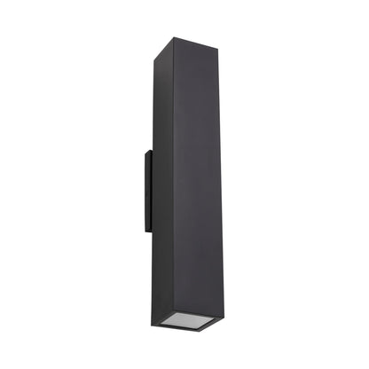 Pressa Outdoor LED Wall Light in Black (Large/Rectangular).