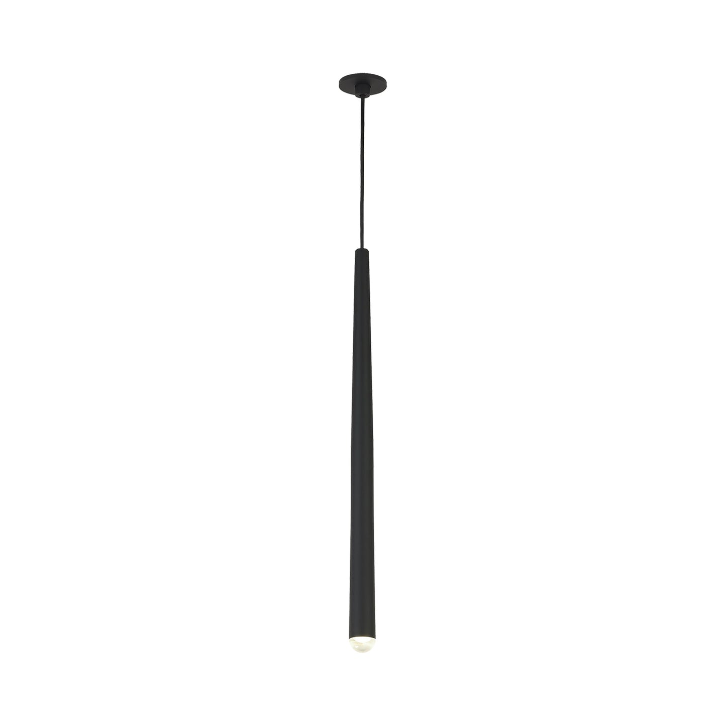 Pylon LED Pendant Light in Nightshade Black (Small).
