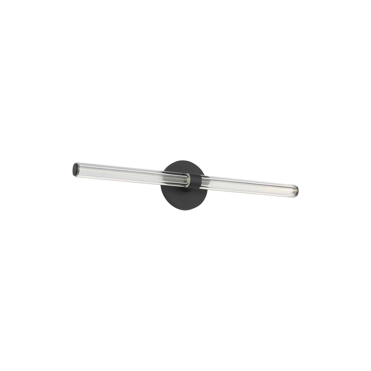 Reiya LED Bath Vanity Light in Nightshade Black (24-Inch).