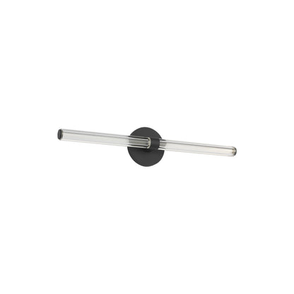 Reiya LED Bath Vanity Light in Nightshade Black (24-Inch).