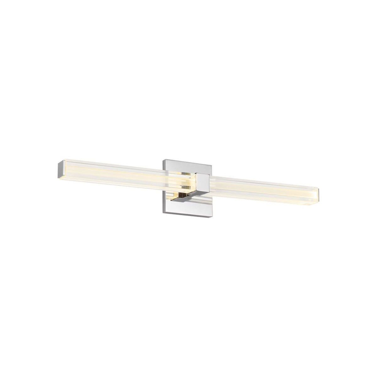 Reiya Square LED Bath Vanity Light in Chrome (24-Inch).