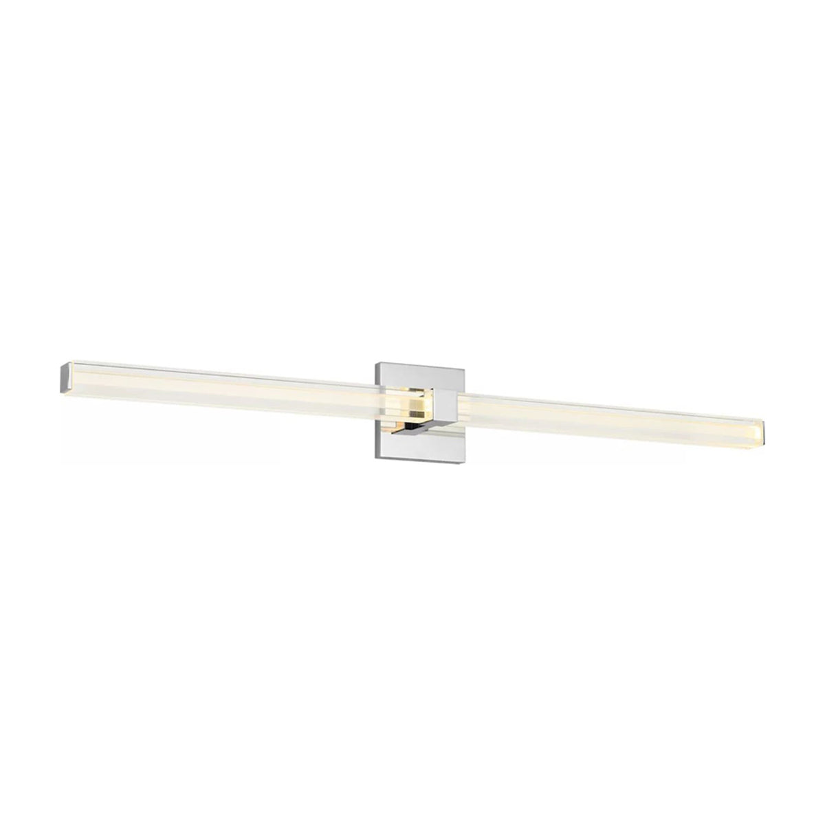 Reiya Square LED Bath Vanity Light in Chrome (36-Inch).