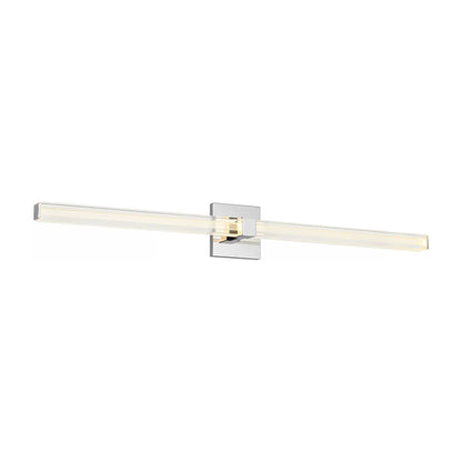 Reiya Square LED Bath Vanity Light in Chrome (36-Inch).