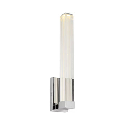 Reiya Square LED Wall Light in Chrome.