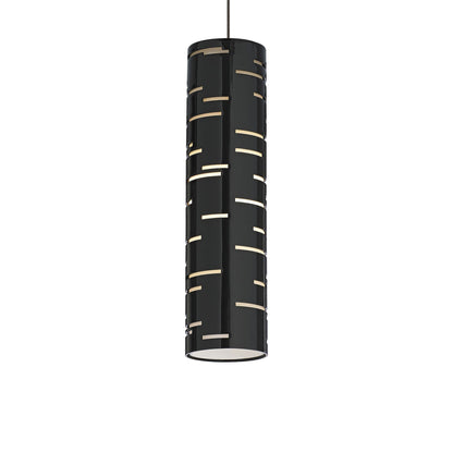 Revel Low Voltage Pendant Light in Antique Bronze/Gloss Black.