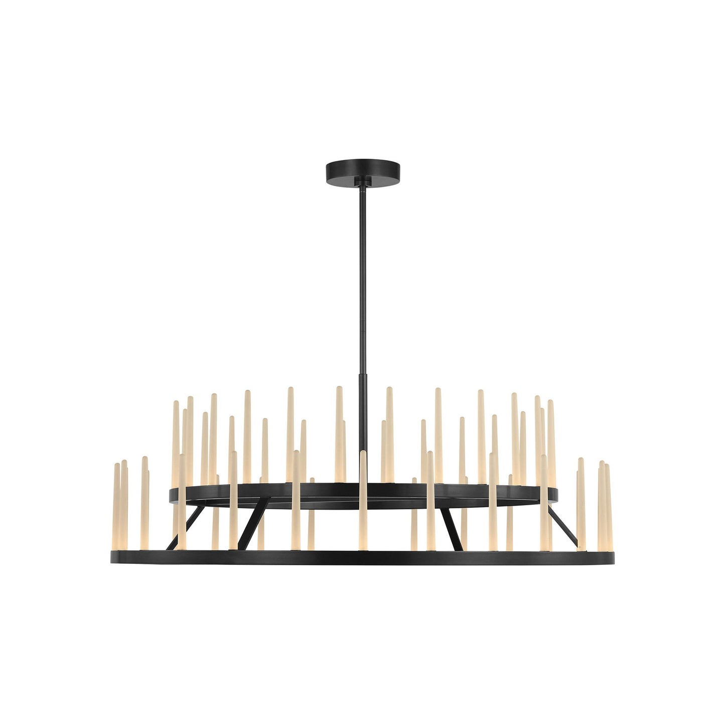 Sagrada Tiered LED Chandelier in Bronze (49-Inch).