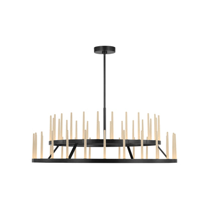 Sagrada Tiered LED Chandelier in Bronze (49-Inch).