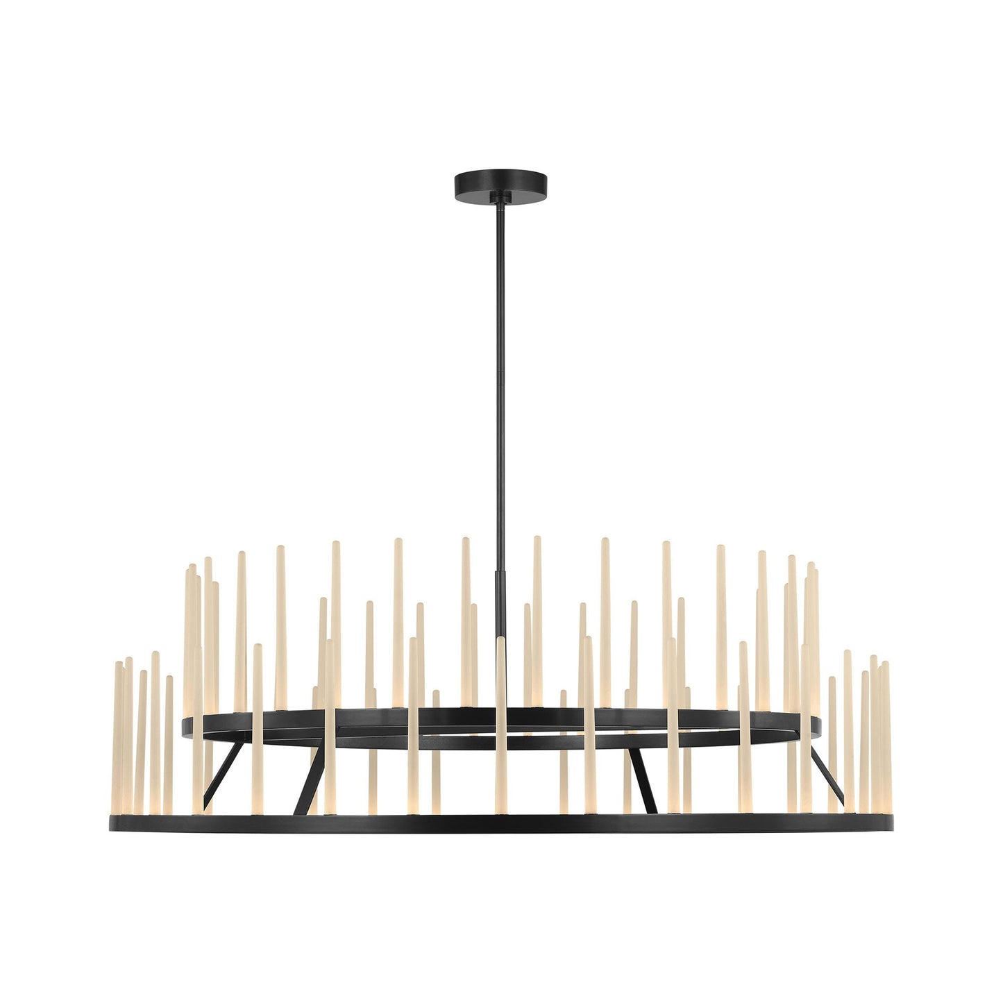 Sagrada Tiered LED Chandelier in Bronze (60-Inch).