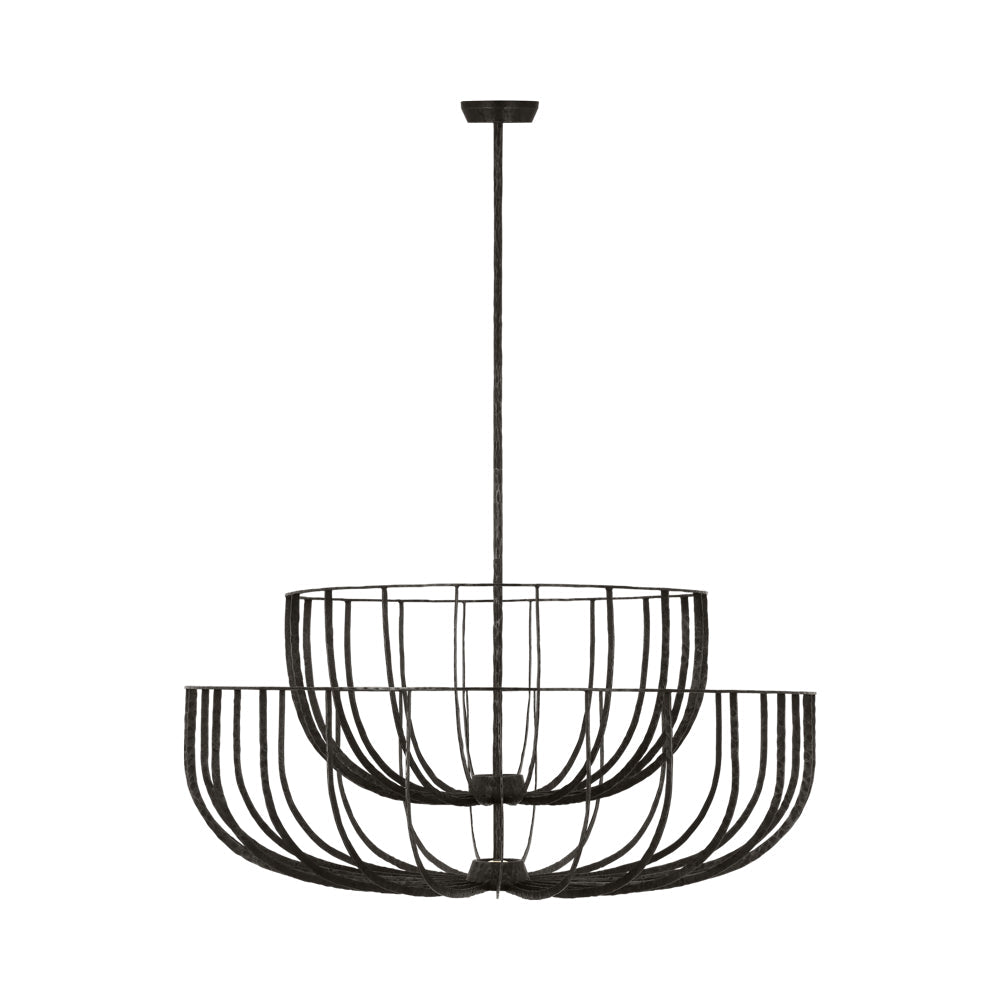 Sanchi LED Chandelier in Aged Iron (X-Large).