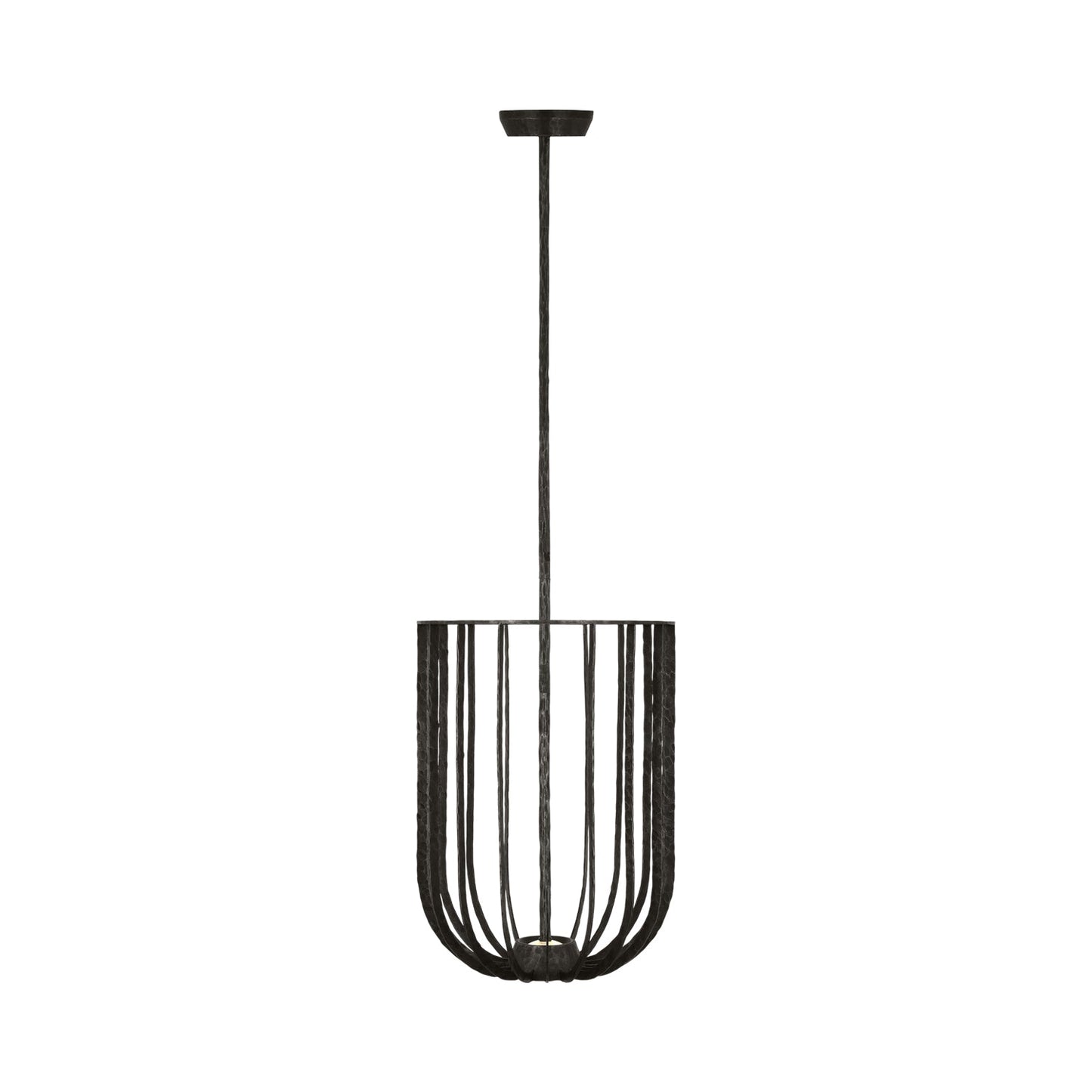 Sanchi LED Pendant Light in Aged Iron.