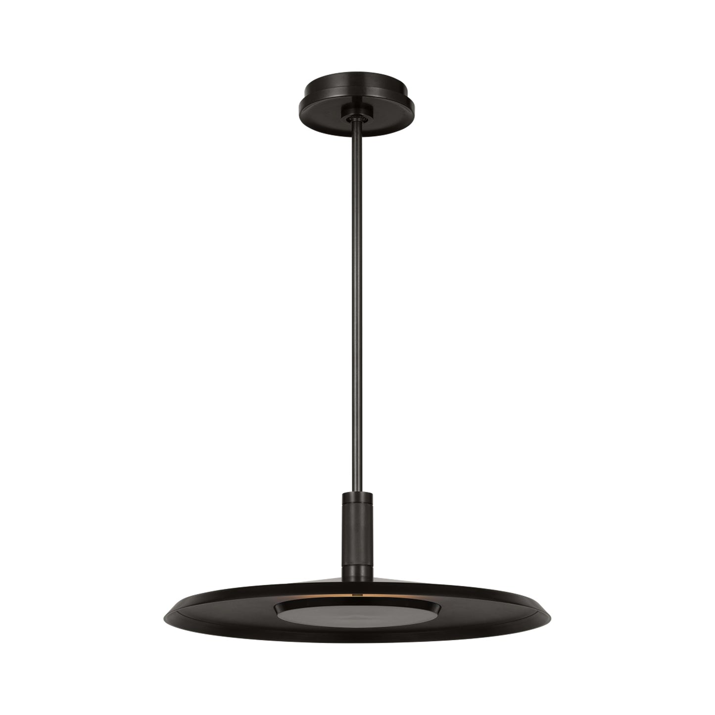 Saucer LED Pendant Light in Bronze (Large/2700K).