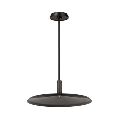 Saucer LED Pendant Light in Bronze and Darkened Brass(Large/3000K-1800K Warm Dim).