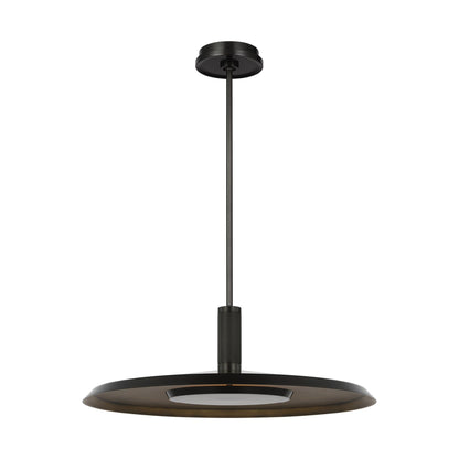 Saucer LED Pendant Light in Dark Bronze/Darkened Brass(X-Large/2700K).