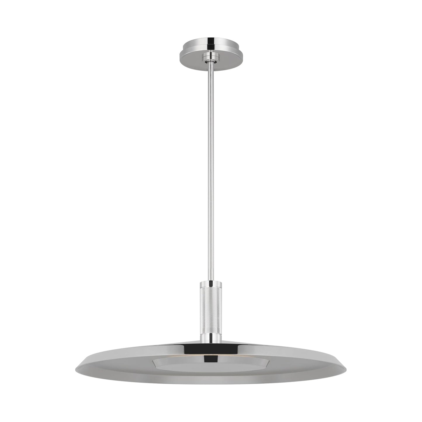 Saucer LED Pendant Light in Polished Nickel(X-Large/2700K).