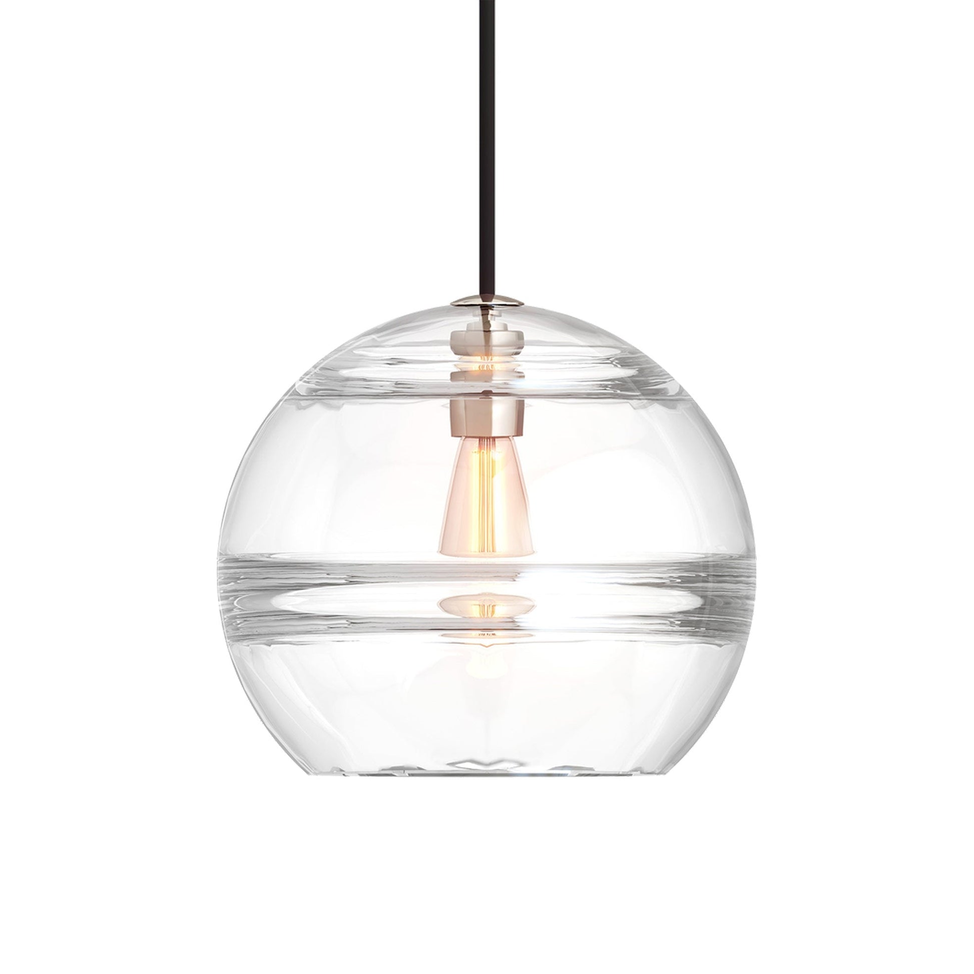 Sedona Pendant Light in Satin Nickel / Clear (Large).