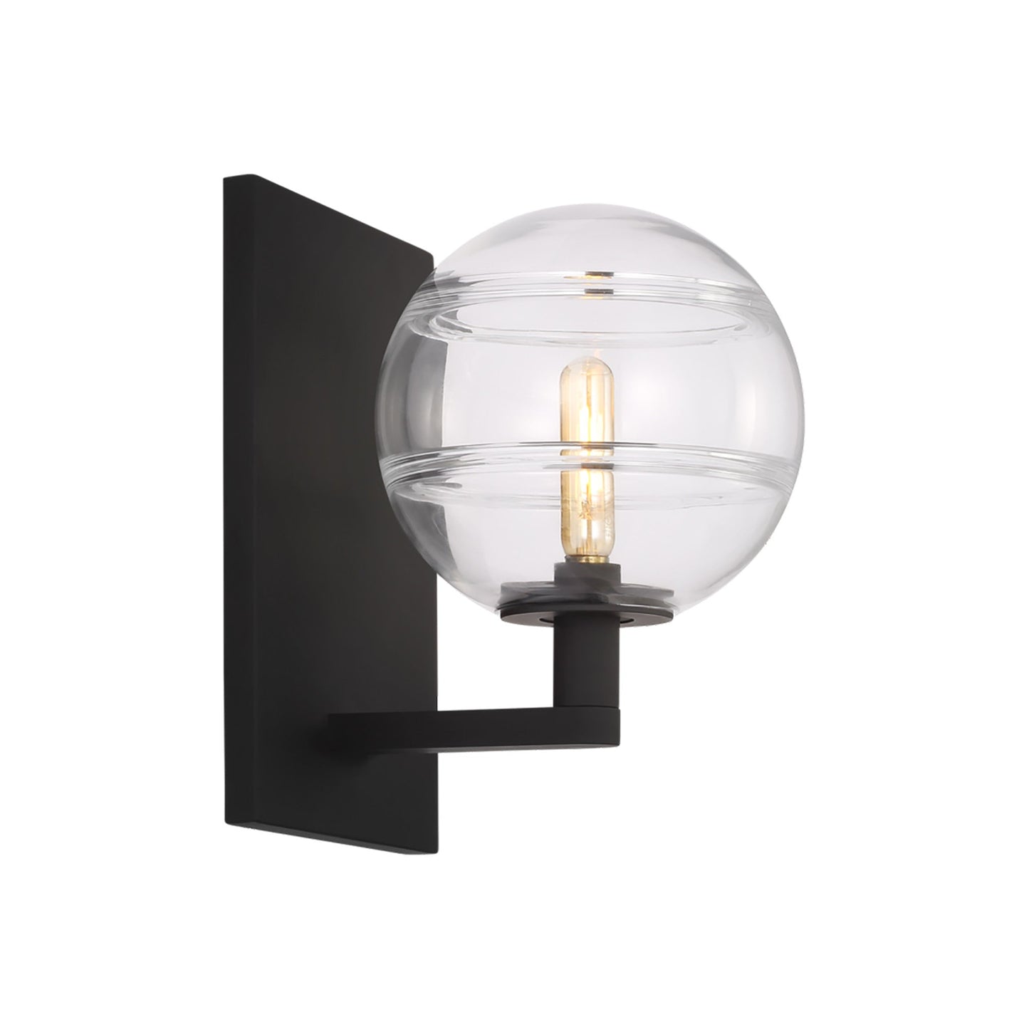 Sedona Wall Light in Nightshade Black (Clear).