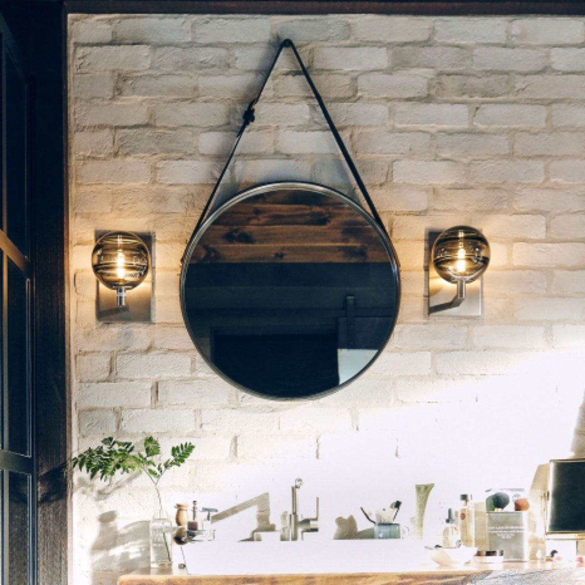 Sedona Wall Light in bathroom.