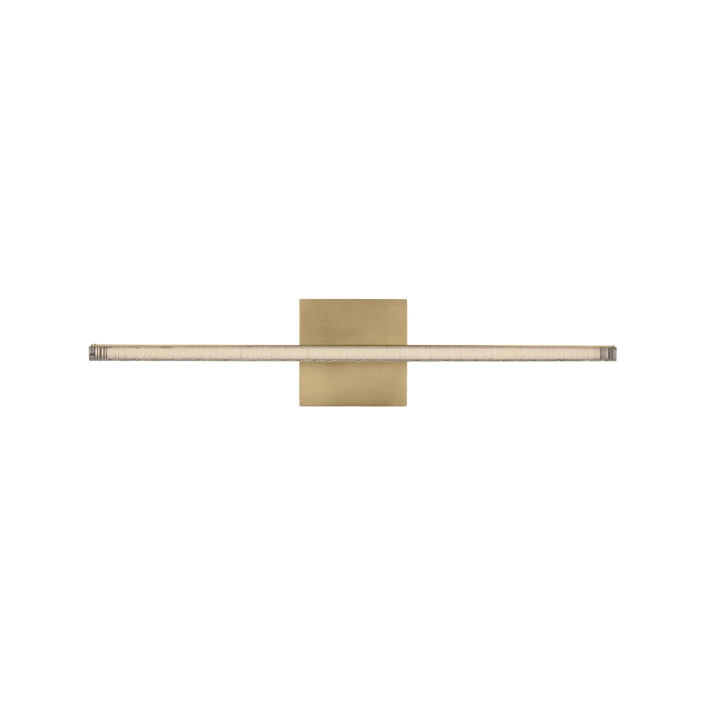 Serre LED Bath Vanity Light in Natural Brass (24-Inch).