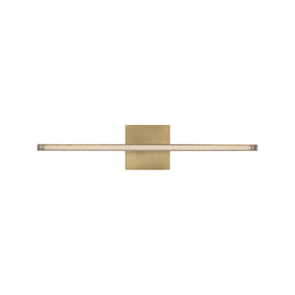 Serre LED Bath Vanity Light in Natural Brass (24-Inch).