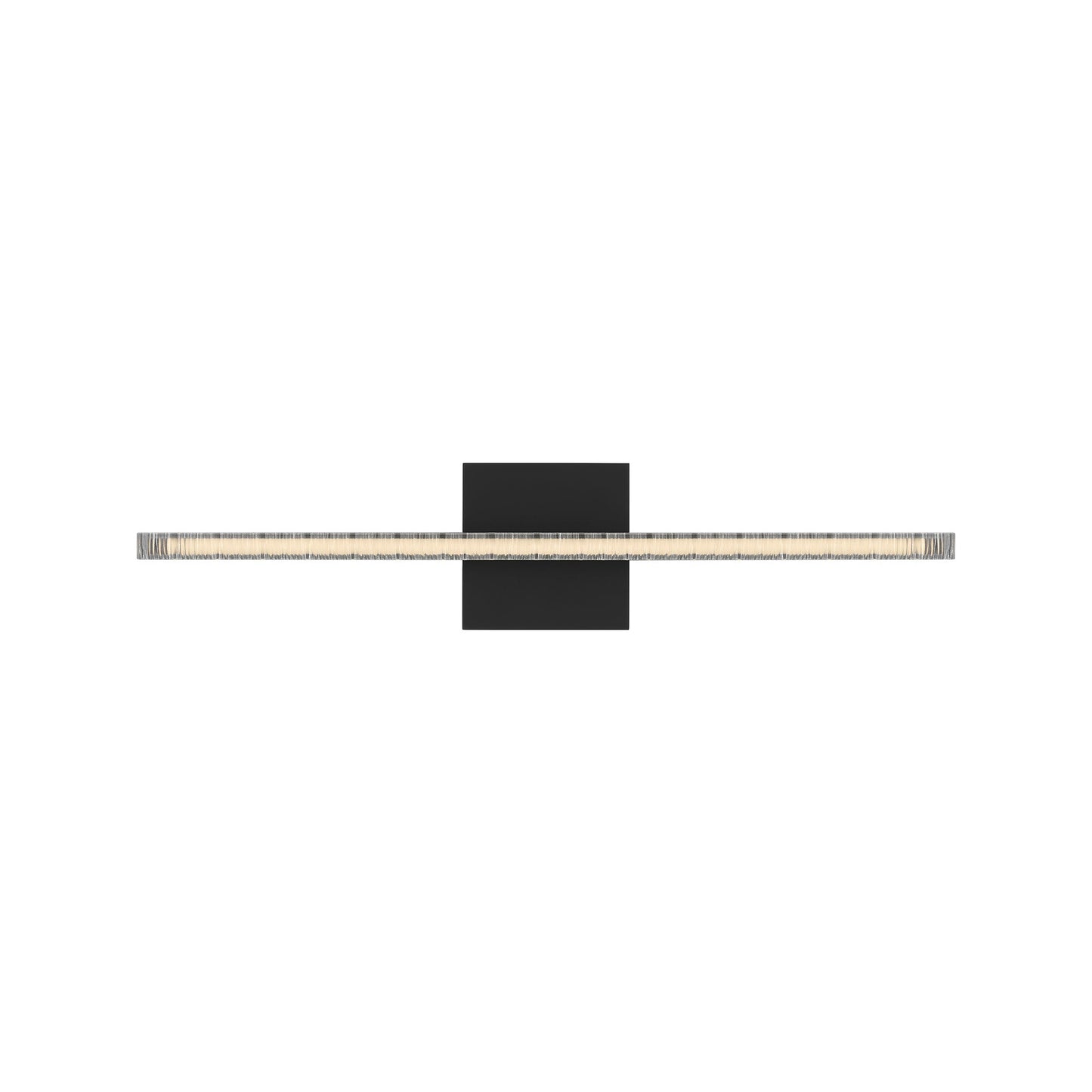 Serre LED Bath Vanity Light in Nightshade Black (24-Inch).