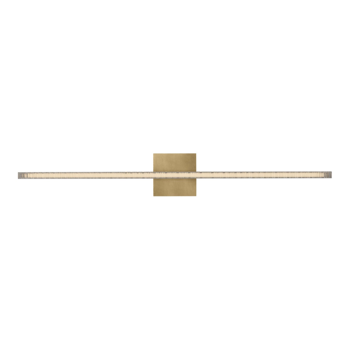 Serre LED Bath Vanity Light in Natural Brass (36-Inch).