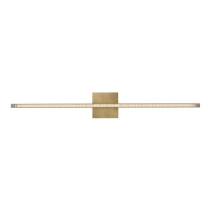 Serre LED Bath Vanity Light in Natural Brass (36-Inch).