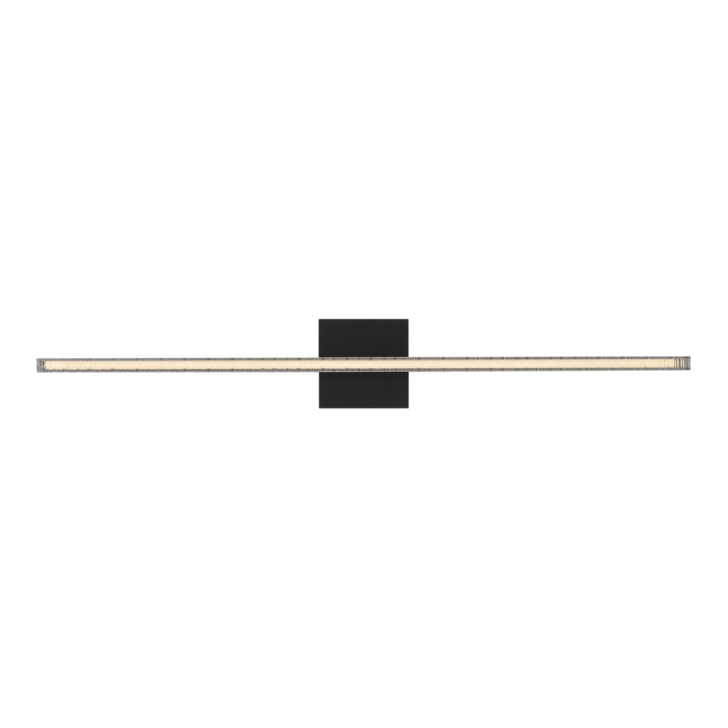 Serre LED Bath Vanity Light in Nightshade Black (36-Inch).