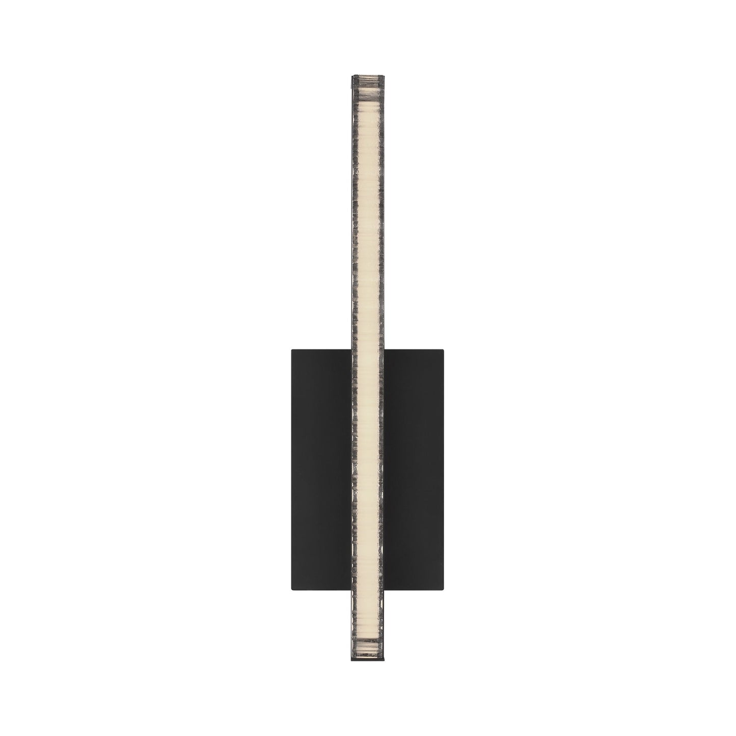 Serre LED Wall Light in Nightshade Black.