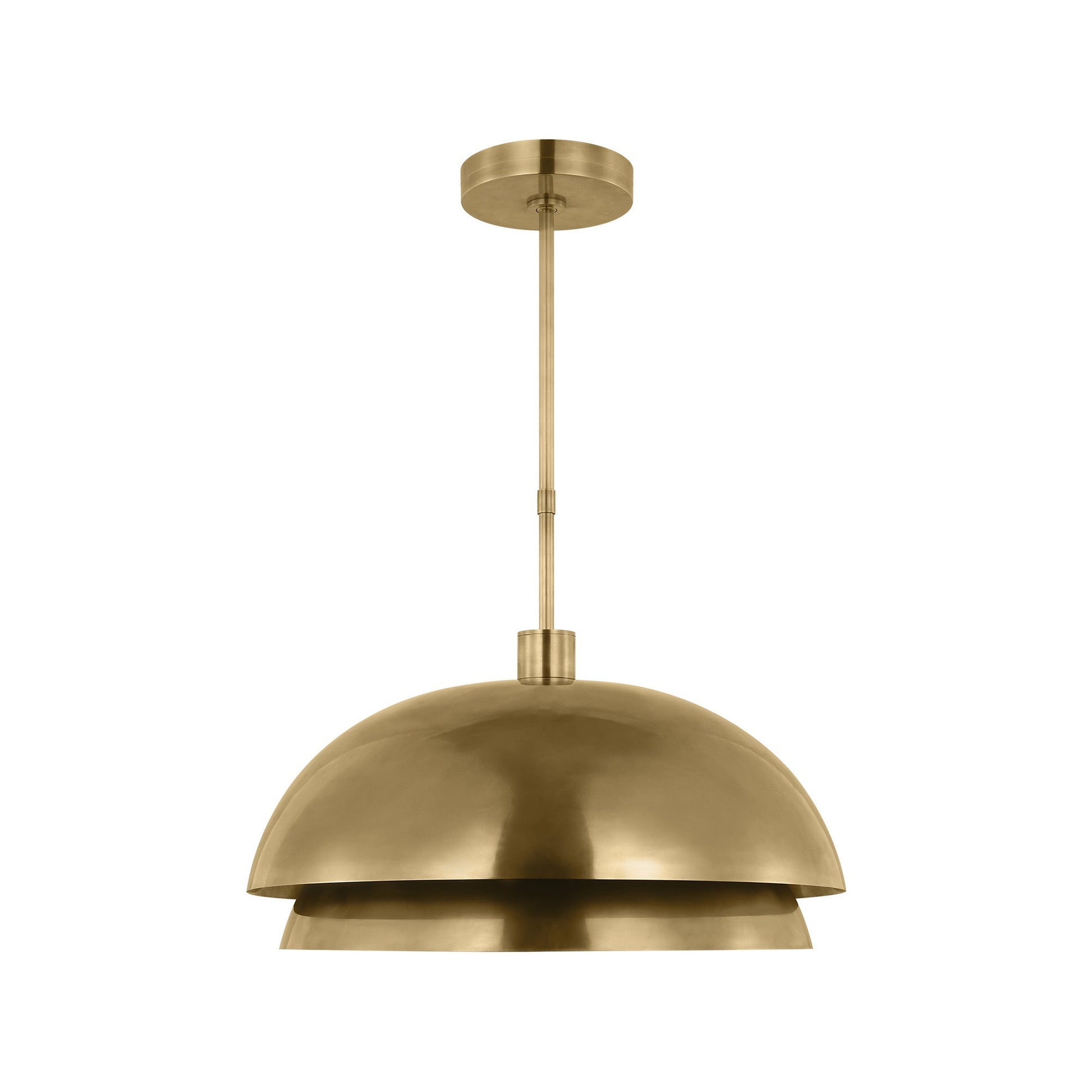 Shanti LED Pendant Light in Natural Brass (X-Large/1-Light).