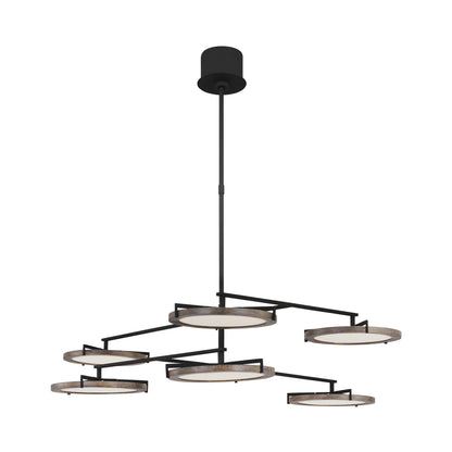 Shuffle LED Chandelier in Nightshade Black (Large).