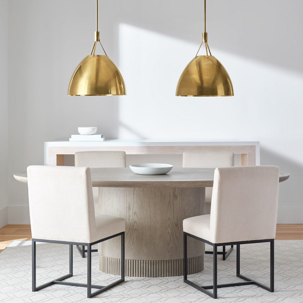 Sospeso Dome LED Pendant Light in dining room.