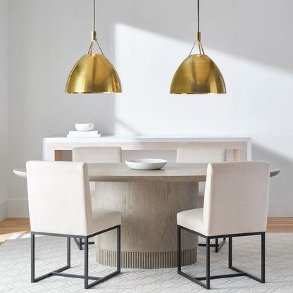 Sospeso Dome LED Pendant Light in dining room.