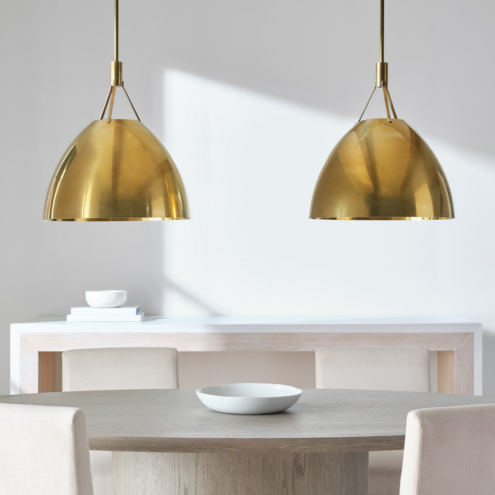 Sospeso Dome LED Pendant Light in dining room.