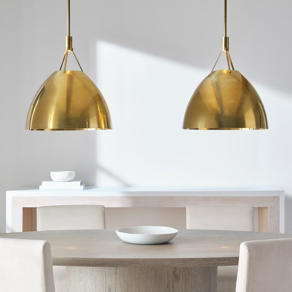 Sospeso Dome LED Pendant Light in dining room.