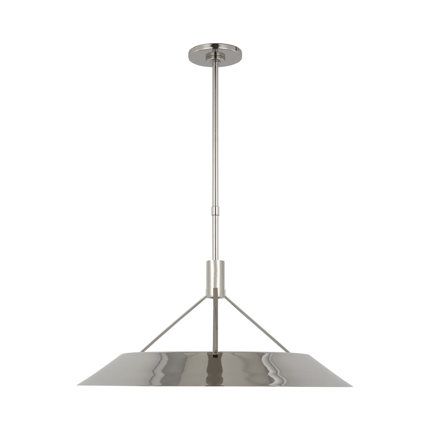 Sospeso LED Pendant Light in Polished Nickel.