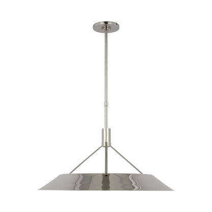 Sospeso LED Pendant Light in Polished Nickel.
