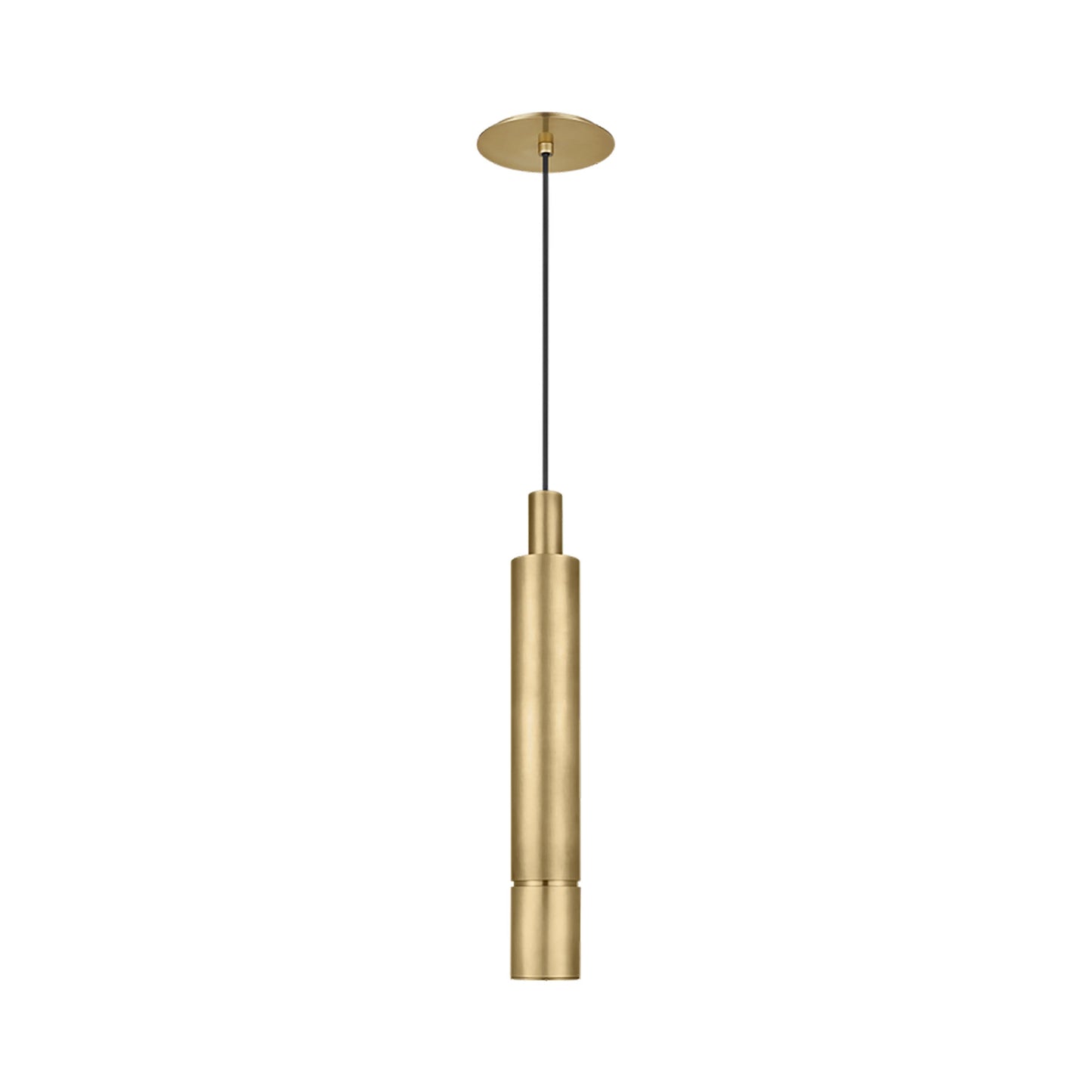 Sottile LED Pendant Light in Natural Brass (Large).