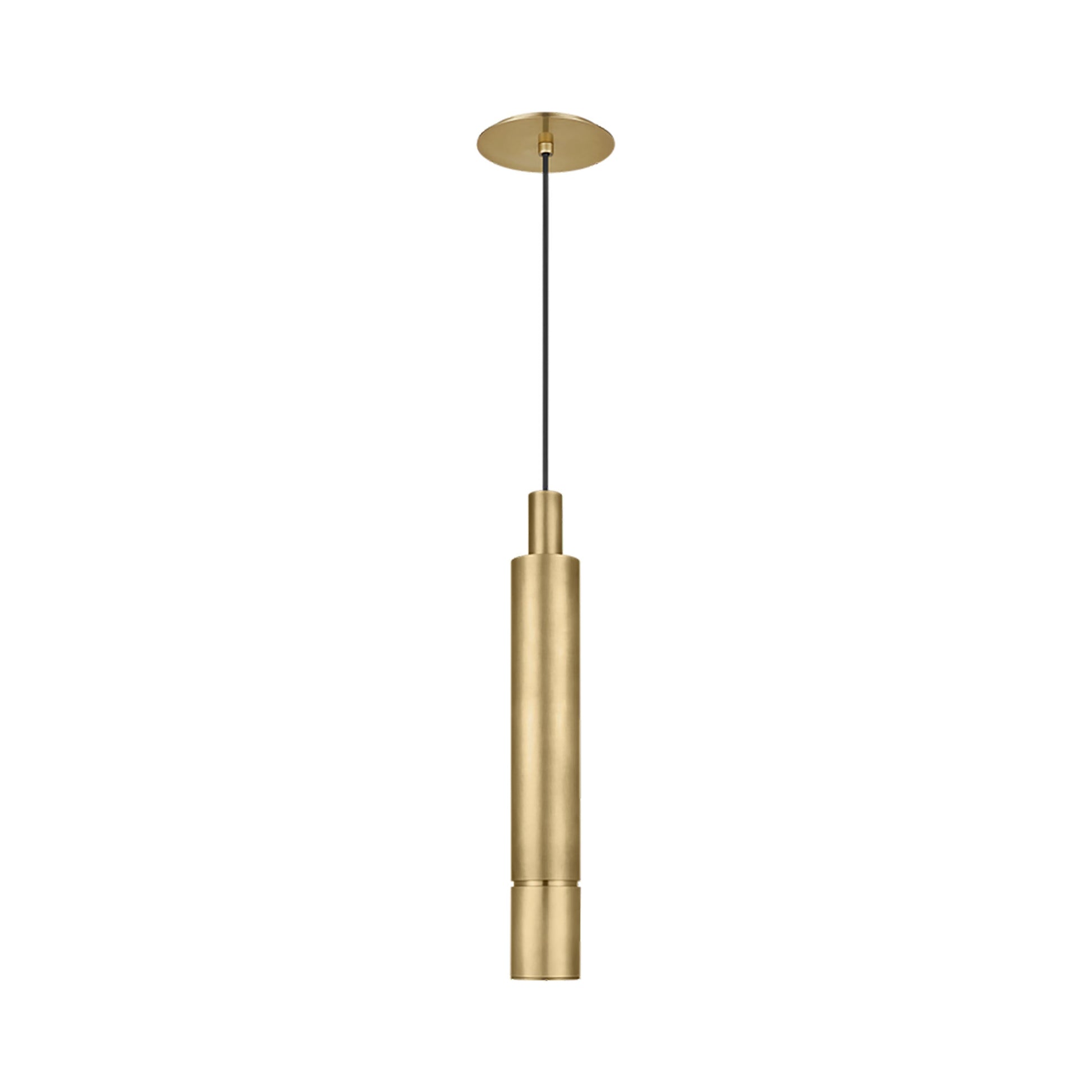 Sottile LED Pendant Light in Natural Brass (Large).