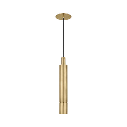 Sottile LED Pendant Light in Natural Brass (Large).