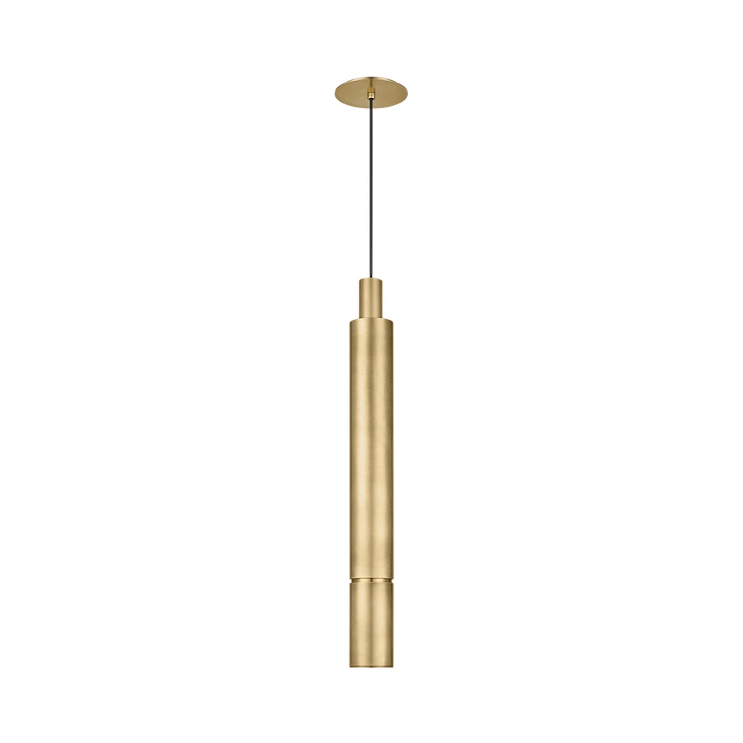 Sottile LED Pendant Light in Natural Brass (X-Large).